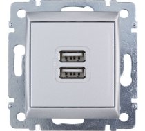 Legrand VALENA Gniazdo zasilajace 2xUSB 5V 1500mA aluminium (770270) 770270 (3414970330093) ( JOINEDIT17244380 )