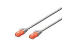 DIGITUS Premium CAT 6 UTP patch cable  Length 0 5m  Color grey ( DK 1612 005 DK 1612 005 DK 1612 005 ) tīkla kabelis