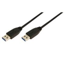 LOGILINK - Cable USB3.0 type A male to type A male  3m  black ( CU0040 CU0040 CU0040 ) USB kabelis