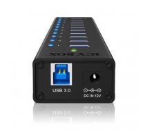 Icy Box 10 x Port USB 3.0 Hub with USB charge port Black ( IB AC6110 ) karte