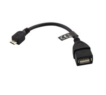 ESPERANZA EB180 cable MICRO USB 2.0 A-B M/F OTG - 10cm ( EB180 ) USB kabelis