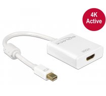 Delock Adapter mini Displayport 1.2 male  HDMI female 4K Active white ( DE 62612 62612 62612 ) karte
