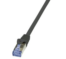 LOGILINK - Patchcord Cat.6A 10G S/FTP PIMF PrimeLine 1m black ( CQ3033S CQ3033S CQ3033S ) tīkla kabelis