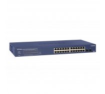 Netgear Switch GS724TP-200EUS Web Management  Rack mountable  1 Gbps (RJ-45) ports quantity 24  SFP ports quantity 2  PoE+ ports quantity 24 ( GS724TP 200EUS GS724TP 200EUS GS724TP 200EUS ) komutators