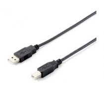 Equip USB 2.0 cable AM- BM 1.8m black double shielding ( 128860 128860 128860 ) USB kabelis