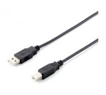 Equip USB 2.0 cable AM- BM 1.8m black double shielding ( 128860 511557 ) USB kabelis