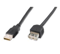 ASSMANN USB 2.0 HighSpeed Extension cable USB A M (plug)/USB A F (jack) 3m black ( AK 300200 030 S ) USB kabelis