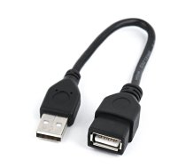 Gembird USB Male to USB Female 0.15m Black ( CCP USB2 AMAF 0.15M CCP USB2 AMAF 0.15M CCP USB2 AMAF 0.15M ) USB kabelis