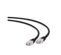 Patch cord RJ45 Cat.6A  S/FTP LSHZ 0.5m black ( PP6A LSZHCU BK 0.5M PP6A LSZHCU BK 0.5M PP6A LSZHCU BK 0.5M ) tīkla kabelis