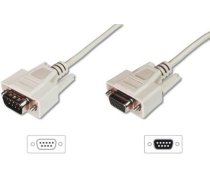 ASSMANN RS232 Extension cable DSUB9 M (plug)/DSUB9 F (jack) 5m beige ( AK 610203 050 E AK 610203 050 E AK 610203 050 E ) kabelis video  audio