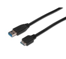 ASSMANN USB 3.0 SuperSpeed Connection Cable USB A M (plug)/microUSB B M (plug) ( AK 300117 005 S AK 300117 005 S AK 300117 005 S ) USB kabelis