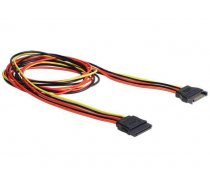 Delock Cable Power SATA 15 Pin male  SATA 15 Pin female extension 100 cm ( DE 60133 60133 60133 ) kabelis datoram