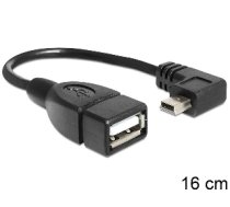 Delock adapter USB mini male 90''  USB 2.0-A female OTG 16 cm ( 83245 83245 83245 )