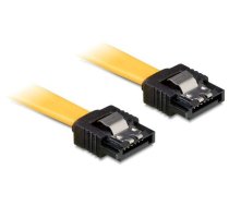 Cable SATA II 70cm  metal clips yello ( 82481 82481 82481 ) kabelis datoram