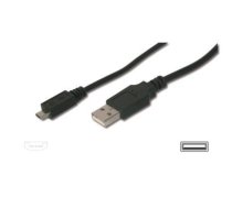 ASSMANN USB 2.0 HighSpeed Connection Cable USB A M(plug)/microUSB B M(plug) 1 8m ( AK 300127 018 S ) USB kabelis