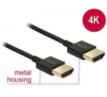 Delock Cable High Speed HDMI with Ethernet A male  A male 3D 4K 4.5m Slim ( DE 84775 84775 84775 ) kabelis video  audio