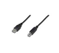 ASSMANN USB 2.0 HighSpeed Connection Cable USB A M (plug)/USB B M (plug)1m black ( AK 300102 010 S ) USB kabelis