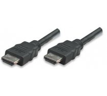 Manhattan Monitor Cable HDMI/HDMI 5m Shielded Black With Ethernet Chanel ( 323239 323239 323239 ) kabelis video  audio