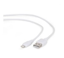 Gembird USB data sync and charging lightning cable  2m  white ( CC USB2 AMLM 2M W CC USB2 AMLM 2M W CC USB2 AMLM 2M W ) USB kabelis