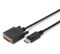 ASSMANN Displayport 1.1a Adapter Cable DP M(plug)/DVI-D (24+1) M(plug) 5m black ( AK 340301 050 S AK 340301 050 S AK 340301 050 S ) kabelis video  audio