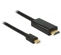 Delock Cable mini Displayport 1.1 male  HDMI-A male 3m  black ( 83700 83700 83700 ) kabelis video  audio