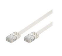 MicroConnect  U/UTP CAT5e 3M White PVC Unshielded Network Cable  ( V UTP503W FLAT V UTP503W FLAT V UTP503W FLAT ) tīkla kabelis