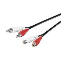 MicroConnect AUDCH2 2xRCA - 2xRCA 1.5m M-F ( AUDCH2 ) kabelis video audio