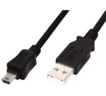 ASSMANN USB 2.0 HighSpeed Cable USB A M (plug)/miniUSB B (5pin) M (plug) 1m bl ( AK 300108 010 S AK300108010S ) USB kabelis