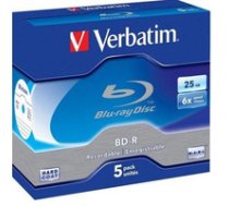 Verbatim 43836 6x BD-R DL Blu-ray Disc 25GB 5er Jewel Case ( V 43836 43836 43836 ) matricas