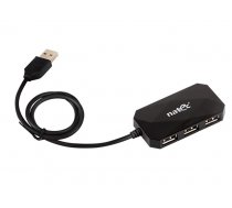 Natec USB HUB 4-Port LOCUST USB 2.0 Black ( NHU 0647 ) USB centrmezgli