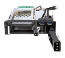 Delock 5.25" Mobile Rack for 1 x 2.5" + 1 x 3.5" SATA HDD + 2 x USB 3.0 ports ( DE 47209 47209 ) aksesuārs datorkorpusiem