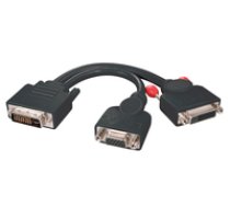 DVI Splitterkabel black Dual Link DVI-I M  VGA F + DVI F ( 41218 41218 41218 ) kabelis video  audio