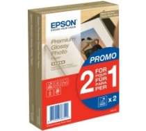 Paper Epson Premium Glossy Photo  promo 2 in 1   255g  10x15  80sheets ( C13S042167 C13S042167 C13S042167 ) foto papīrs