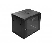 DIGITUS Wallmount cabinet 9U  600x450mm  black RAL 9004 ( DN W19 09U/450/B DN W19 09U/450/B ) Serveru aksesuāri