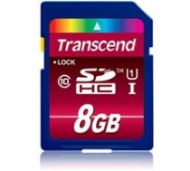 Transcend memory card SDHC 8GB Class10 UHS-I ( TS8GSDU1 TS8GSDU1 TS8GSDU1 ) atmiņas karte