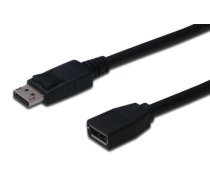 ASSMANN DisplayPort 1.2 Extension cable DP M (plug)/DP F (jack) 2m black ( AK 340200 020 S AK 340200 020 S AK 340200 020 S ) kabelis video  audio