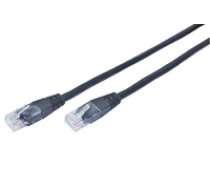 Gembird patchcord RJ45 cat.5e UTP 0.25m black ( PP12 0.25M/BK PP120.25M/BK ) tīkla kabelis