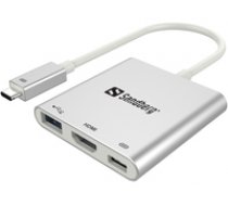 Sandberg USB-C Mini Dock HDMI+USB ( 136 00 136 00 136 00 ) aksesuārs portatīvajiem datoriem
