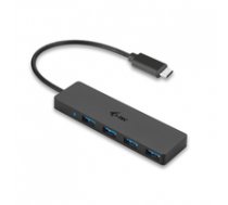 i-tec USB C Slim4-port HUB passive - Black 4x USB 3.0 ( C31HUB404 ) USB centrmezgli