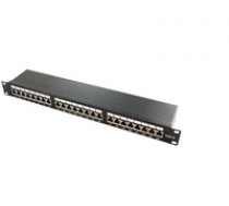 LOGILINK-  Patch Panel 19''-mounting Cat.6 STP 24 ports  black ( NP0048 NP0048 NP0048 ) datortīklu aksesuārs