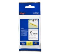 Brother 9mm laminated tape TZe-S221 - Black on white ( TZES221 TZES221 TZeS221 TZE S221 TZS221 TZ S221 )