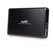 Natec RHINO External USB 3.0 enclosure for 3.5'' SATA HDDs  black aluminum ( NKZ 0448 NKZ 0448 NKZ 0448 ) cietā diska korpuss