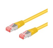 Patchkabel RJ45 S/FTP Cat6a 1.00m gelb ( 93679 ) tīkla kabelis