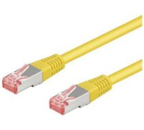 GB CAT6 S/FTP RJ45 PIMF 0.25M YELLOW ( 95453 ) tīkla kabelis