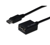 DisplayPort adapter cabl e DP-HD15 M/F 0.15m ( AK 340403 001 S AK 340403 001 S AK 340403 001 S ) adapteris