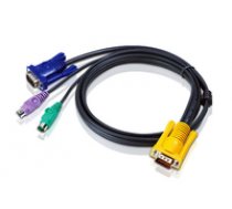 ATEN KVM Cable (HD15-SVGA  PS/2  PS/2) - 3m ( 2L 5203P 2L 5203P 2L 5203P ) kabelis video  audio