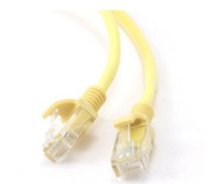 Gembird patchcord RJ45 cat.5e UTP 0.25m yellow ( PP12 0.25M/Y PP120.25M/Y ) tīkla kabelis