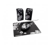 MODECOM Speakers MC-STARTER ART (black) [ 2.0 stereo ] ( G W STARTER ART 2 ) datoru skaļruņi