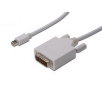 ASSMANN Displayport 1.1a Adapter Cable miniDP M (plug)/DVI-D (24+1) M (plug) 2m ( AK 340305 020 W AK 340305 020 W AK 340305 020 W ) kabelis video  audio