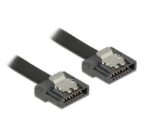 Delock Cable SATA III - SATA III 1m FLEXI black (83843) ( DE 83843 83843 83843 ) kabelis datoram